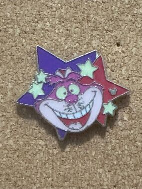 5/$25 Alice In Wonderland Cheshire Cat Stars Pin